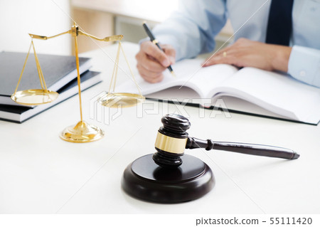 justice lawyer / judge gavel working with legal justice lawyer / judge gavel working with legal 55111420