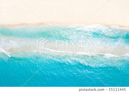 Aerial view from drone on tropical island 55111445