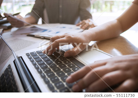 two university students working together with two university students working together with 55111730