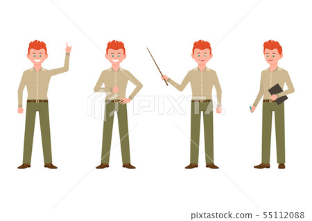 Handsome, smiling, happy red hair young man in Handsome, smiling, happy red hair young man in 55112088