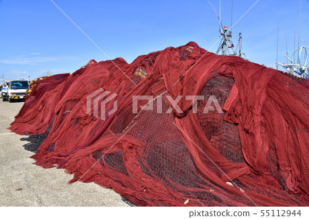 Pile of fishnets 55112944