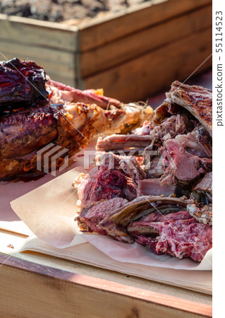 wild boar meat boar dark delicious exotic cooked 55114523