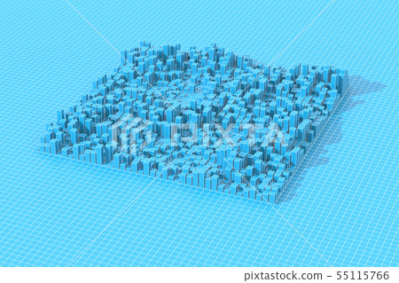 城市規劃，網格上方的城市形象 55115766