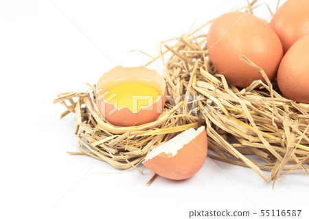 Eggs isolated on white background. eggs are Eggs isolated on white background. eggs are 55116587