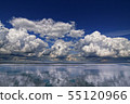 Clouds over the Volga River 55120966