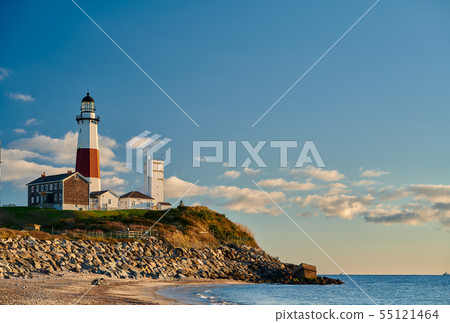 Montauk Lighthouse and beach 55121464