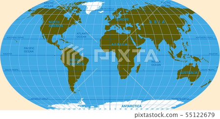 Vector map of the world. 55122679