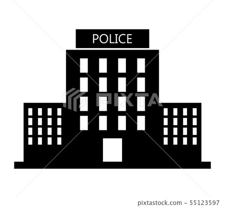 police station icon police station icon 55123597