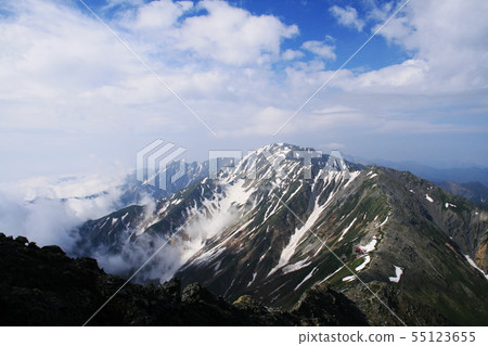 Southern Alps Shiramine Miyama Tent Longitudinal View From the summit of Mt. Kitadake 55123655