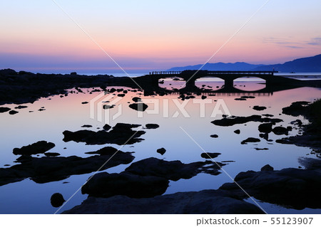 Dawn of Kasumigaura, in Wajima City, Ishikawa Prefecture Dawn of Kasumigaura, in Wajima City, Ishikawa Prefecture 55123907