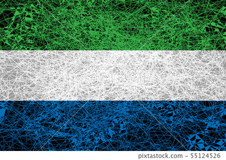 Flag of Sierra Leone. - Stock Illustration [55124526] - PIXTA