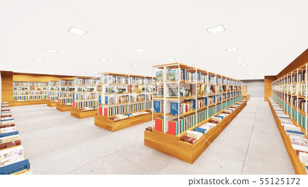 書店CG真正的6明亮沒有人 55125172