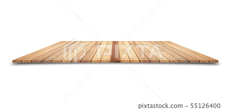 Wooden countertops on a white background Wooden countertops on a white background 55126400