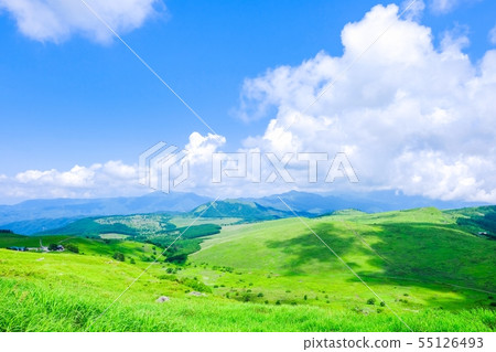 Landscape of Kurumayama plateau (summer) Landscape of Kurumayama plateau (summer) 55126493