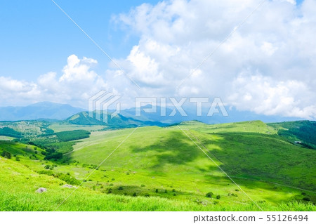 Landscape of Kurumayama plateau (summer) Landscape of Kurumayama plateau (summer) 55126494