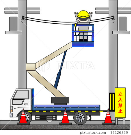 High place work vehicle (during high place work) High place work vehicle (during high place work) 55126829
