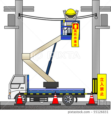 High place work vehicle (during high place work) High place work vehicle (during high place work) 55126831