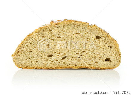 Rye wheat bread isolated on white 55127022