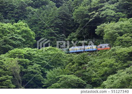 Hakone Tozan Railway Type 100 [Kanagawa Prefecture] Deyama Signal Station Switchback 55127340