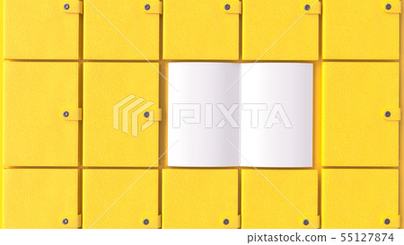 Yellow notebooks arranged together for background. Yellow notebooks arranged together for background. 55127874