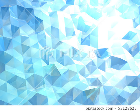 CG 3D例證3D設計背景金剛石三角閃爍 55128623
