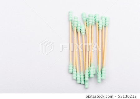 Cotton buds isolated on white background 55130212