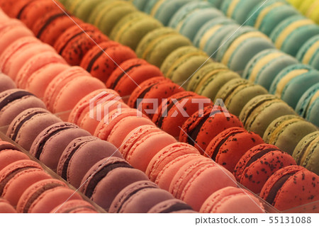 French colorful macarons famous sweet homemade French colorful macarons famous sweet homemade 55131088