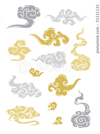 Chinese traditional clouds vector set 55131132