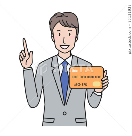 用信用卡的商人 用信用卡的商人 55131935