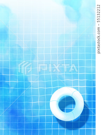 Summer background, abstract watercolor background vector 006 55132212