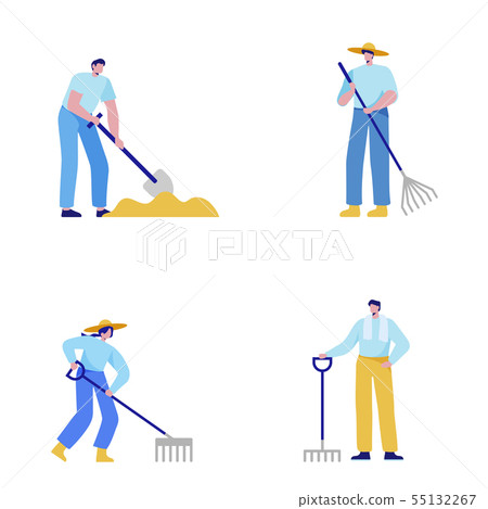 Isometric set of people, human movement concept isolated on white background. 057 Isometric set of people, human movement concept isolated on white background. 057 55132267