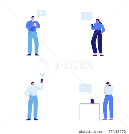 Isometric set of people, human movement concept isolated on white background. 047 Isometric set of people, human movement concept isolated on white background. 047 55132270