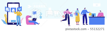 Isometric set of people, human movement concept isolated on white background. 015 Isometric set of people, human movement concept isolated on white background. 015 55132271