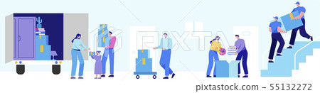 Isometric set of people, human movement concept isolated on white background. 030 Isometric set of people, human movement concept isolated on white background. 030 55132272