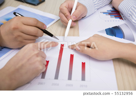 Business, people and cooperation concept, hands business 100 Business, people and cooperation concept, hands business 100 55132956