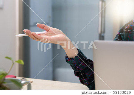 Business, people and cooperation concept, hands business 104 55133039