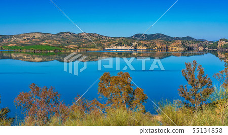 Lake Embalse del Guadalhorce, Ardales Reservoir, Malaga, Andalusia, Spain 55134858