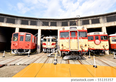 Tsuyama Manabino Railway Hall Former Tsuyama Fan Type Engine Garage Modernization Industrial Heritage Railway Memorial Tsuyama City Okayama Prefecture Tsuyama Manabino Railway Hall Former Tsuyama Fan Type Engine Garage Modernization Industrial Heritage Railway Memorial Tsuyama City Okayama Prefecture 55135357