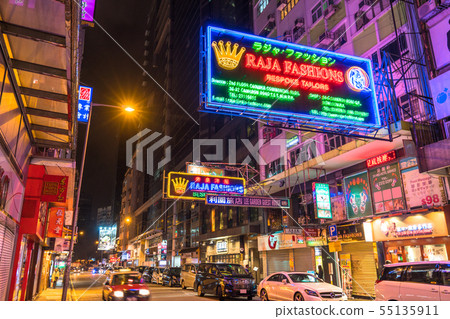 《香港》尖沙咀市容及夜景 《香港》尖沙咀市容及夜景 55135911