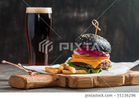 Gourmet black burger Gourmet black burger 55136296