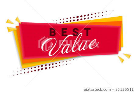 Best Value Banner Template Design. Vector Illustration. 55136511