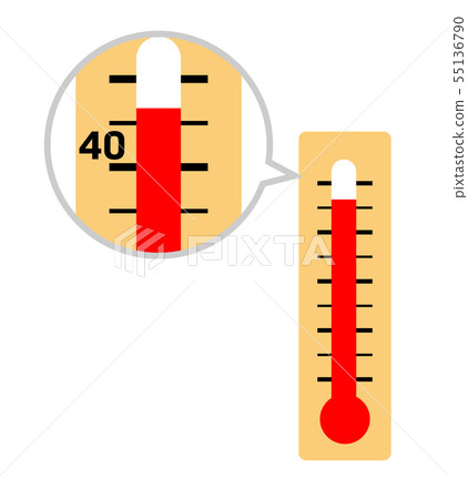 溫度計顯示高溫 55136790