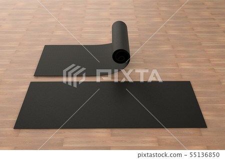 black yoga mat 55136850