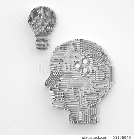 artificial intelligence brain artificial intelligence brain 55136949