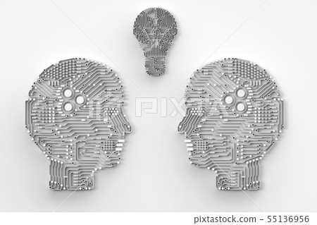 artificial intelligence brain artificial intelligence brain 55136956