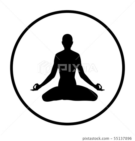 Lotus Pose Icon Lotus Pose Icon 55137896