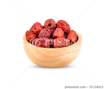 Dried Jujube on white background Dried Jujube on white background 55138815