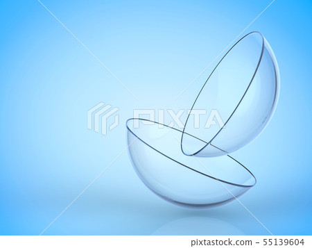 two pieces of contact lens two pieces of contact lens 55139604