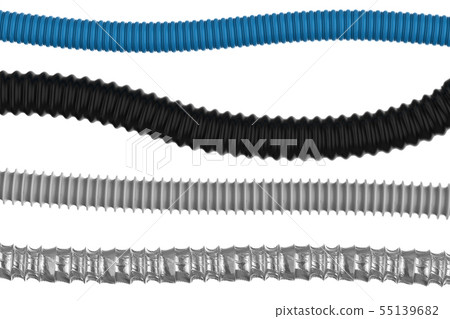 corrugate pipes isolated 55139682