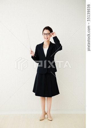 Women business business woman young lady white back career woman 55139836